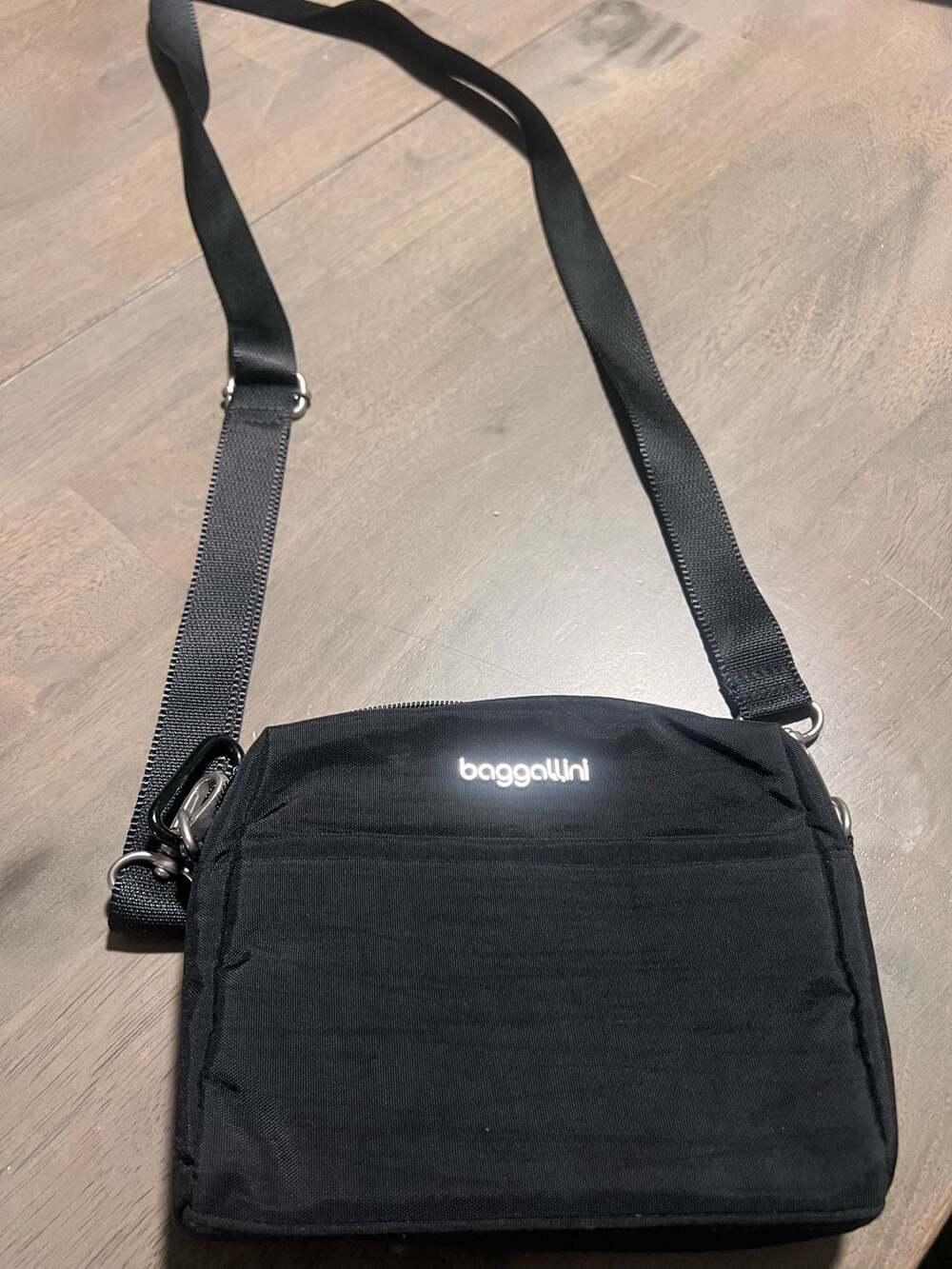 Baggallini Anti-Theft Crossbody Bag Black Nylon